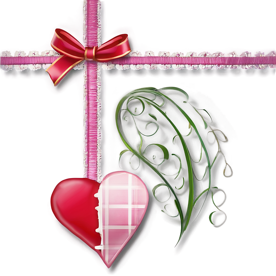 Valentine's Decorative Line Png 18