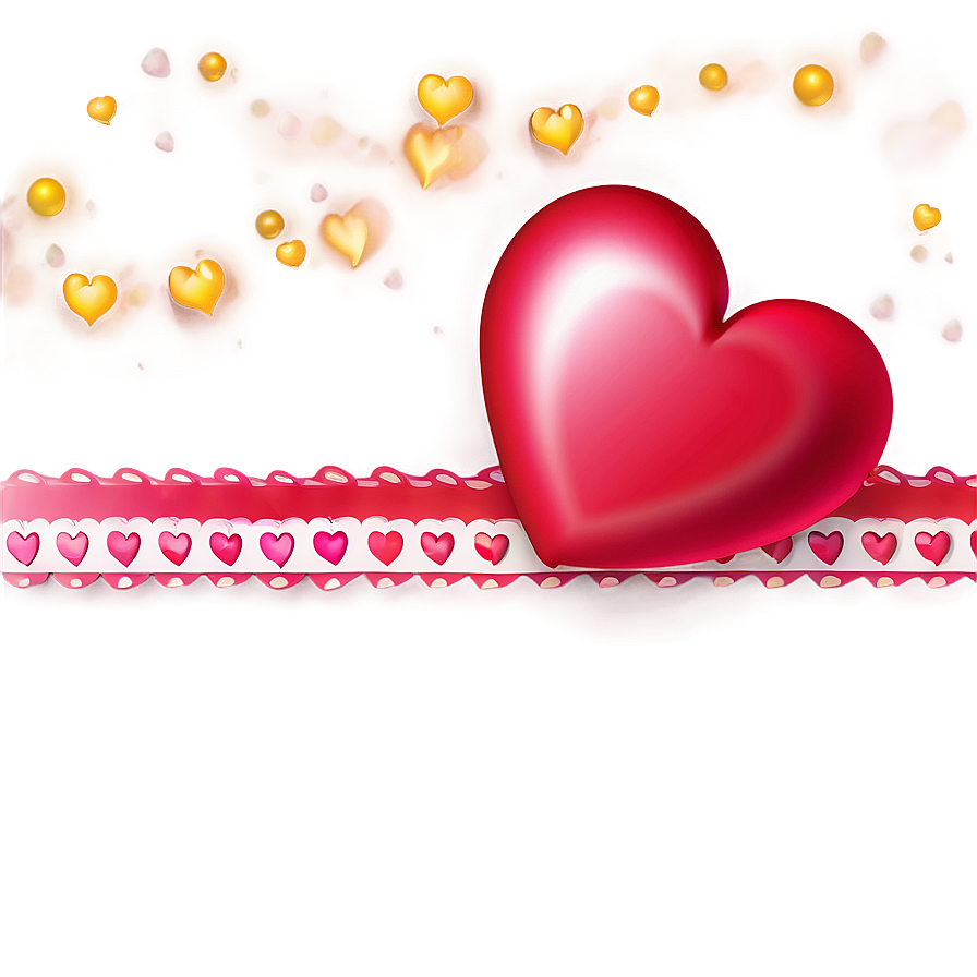 Valentine's Decorative Line Png Dsp