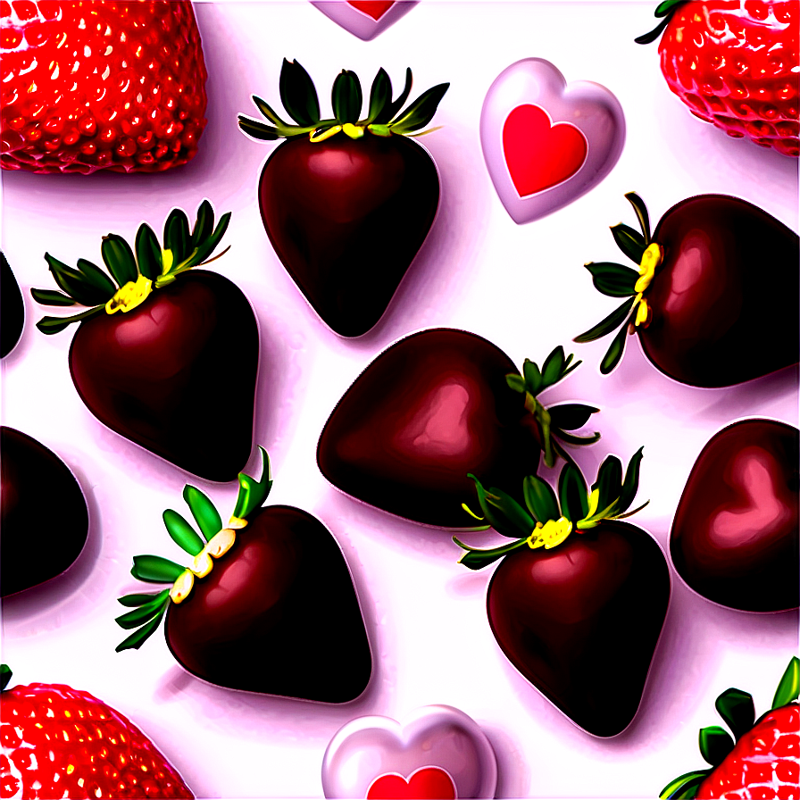 Valentines Day Chocolate Strawberries Png 69