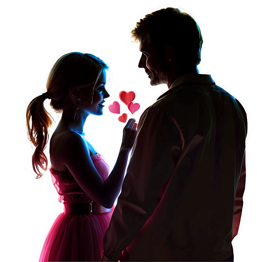 Valentines Day Couple Silhouette Png Wrn