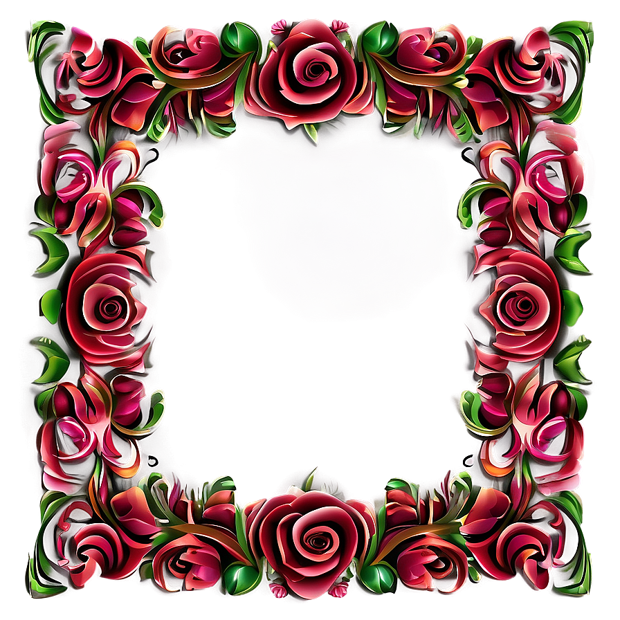 Valentines Day Decorative Border Png Vtd74