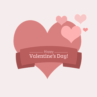 Valentines Day Heart Banner