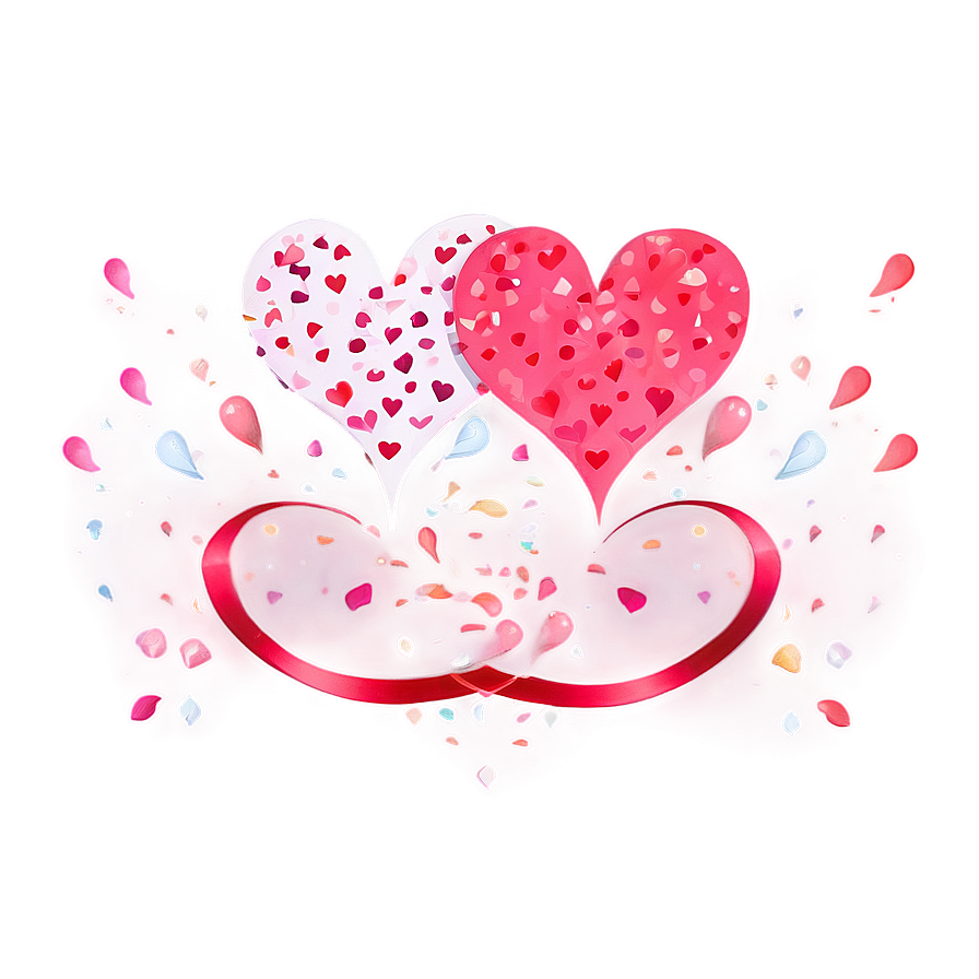 Valentines Day Heart Confetti Png Dda4