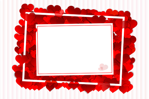 Valentines Heart Frame Template