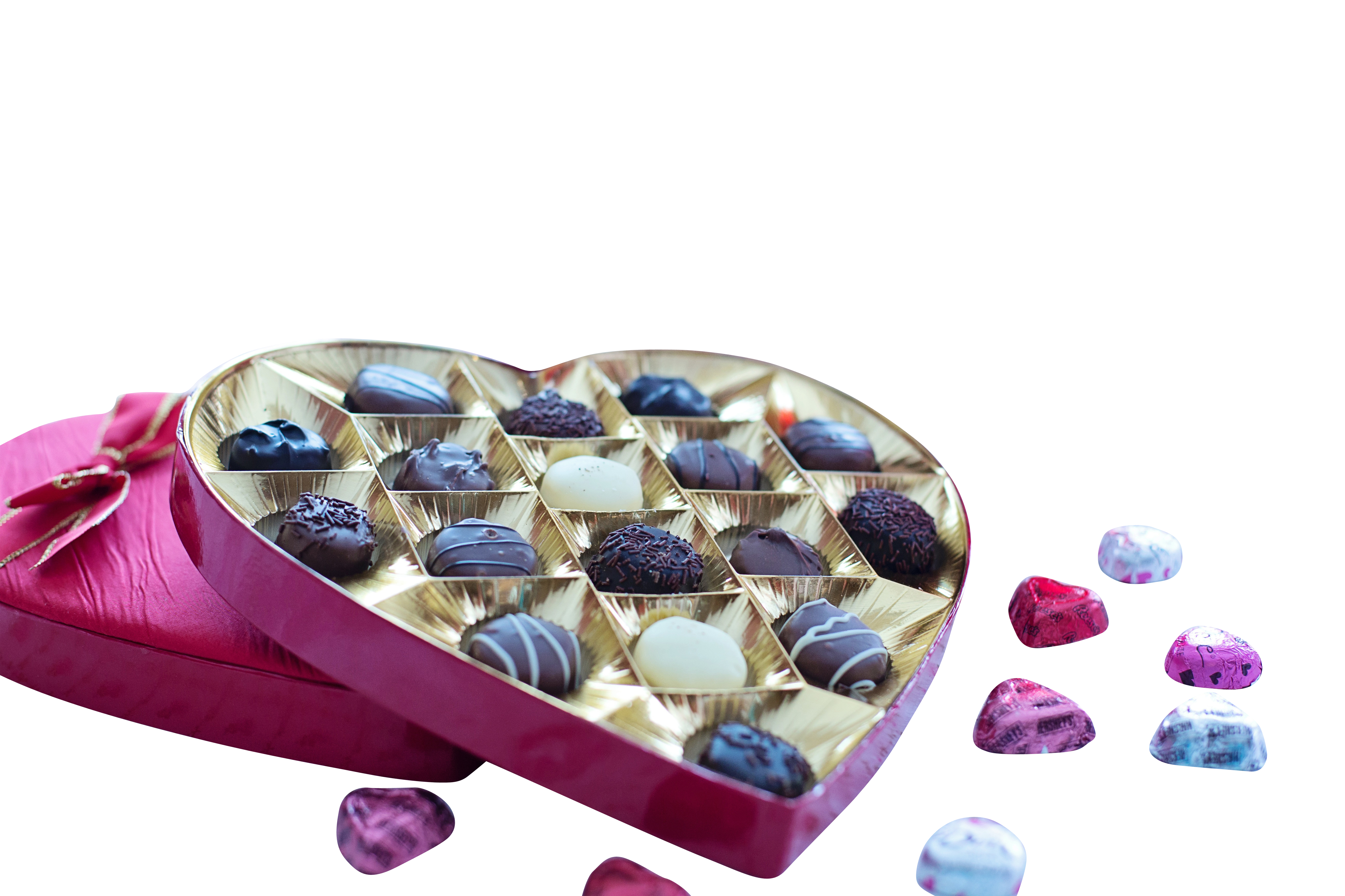 Valentines Heart Shaped Chocolate Box