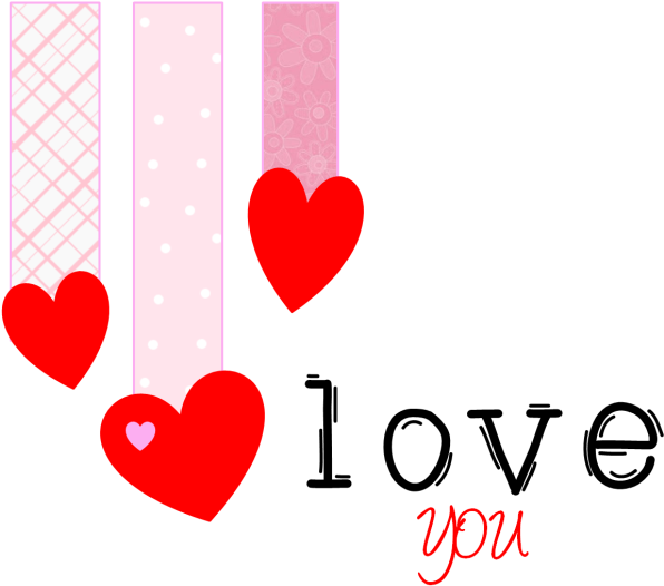 Valentines Love Hearts Banner