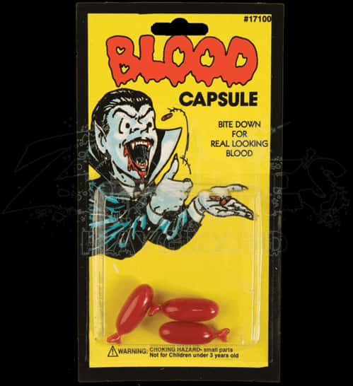 Vampire Blood Capsules Packaging