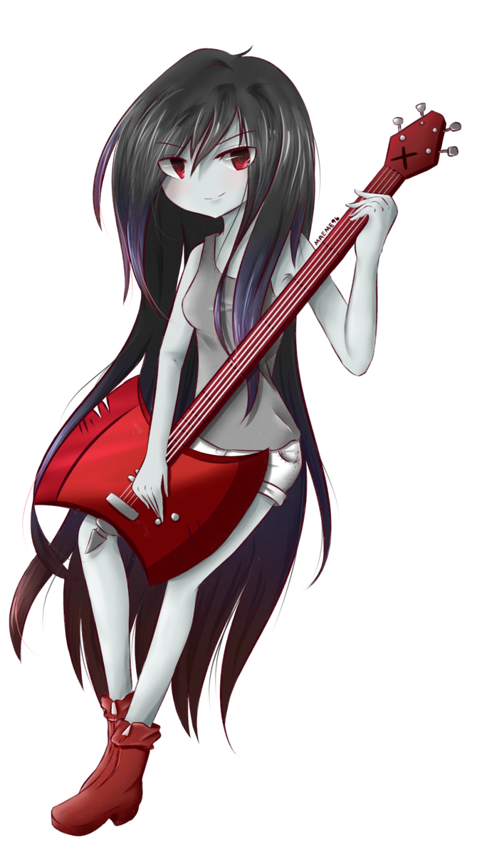 Vampire Girlwith Red Guitar