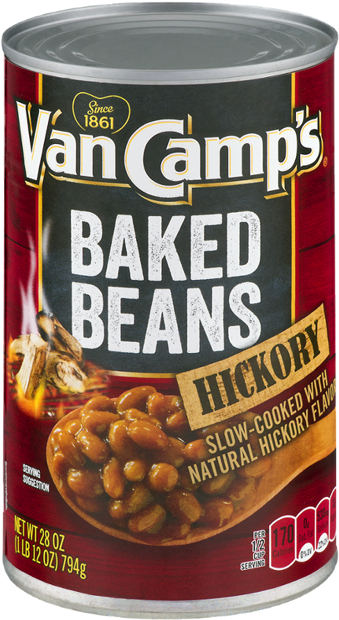 Van Camps Hickory Baked Beans Can