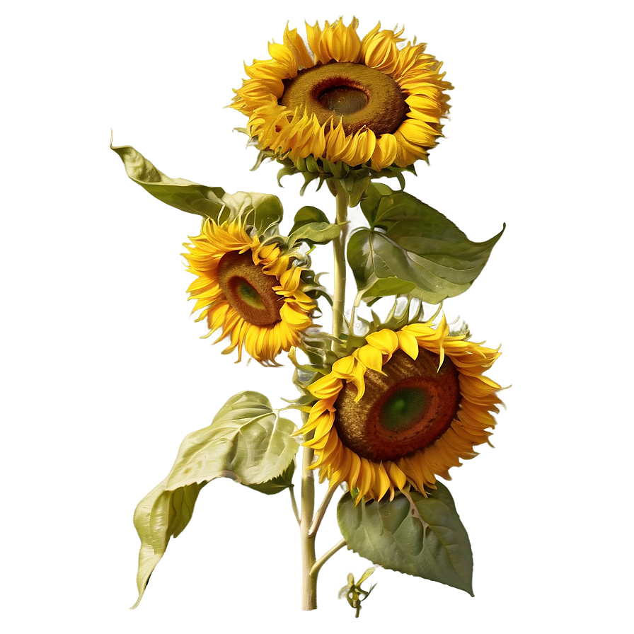 Van Gogh Sunflowers Art Png 51