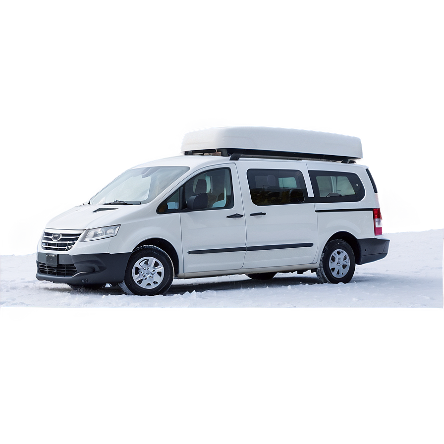 Van In Snow Winter Png Fyd38