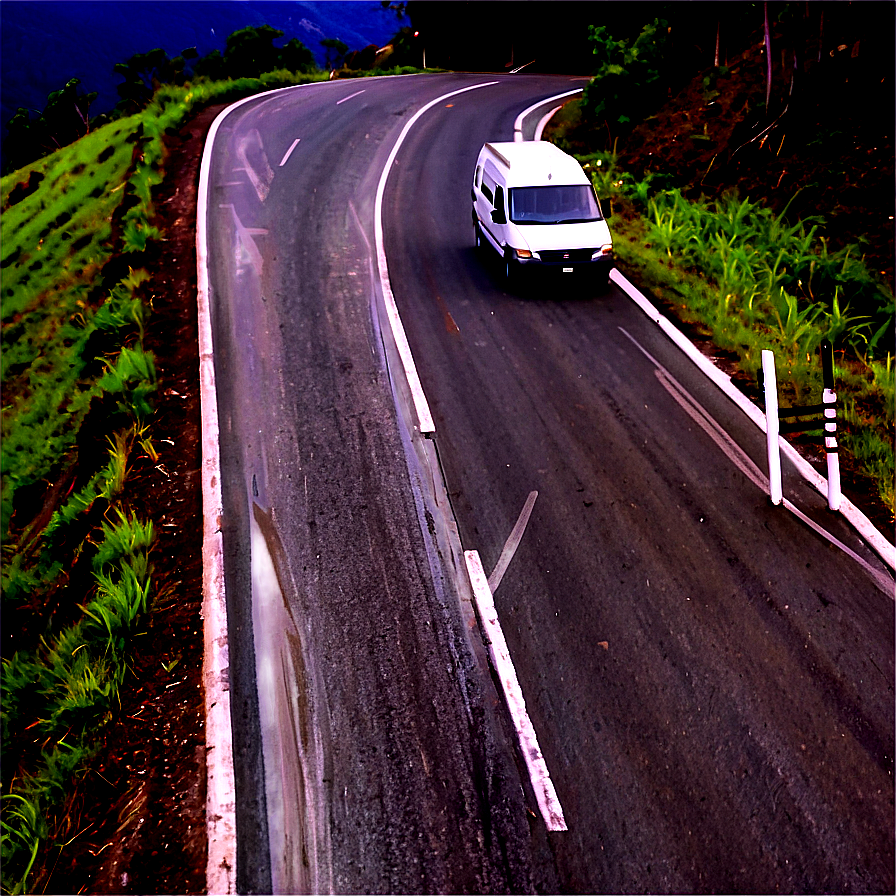 Van On Mountain Road Png 06202024