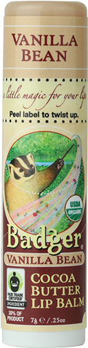 Vanilla Bean Cocoa Butter Lip Balm Badger