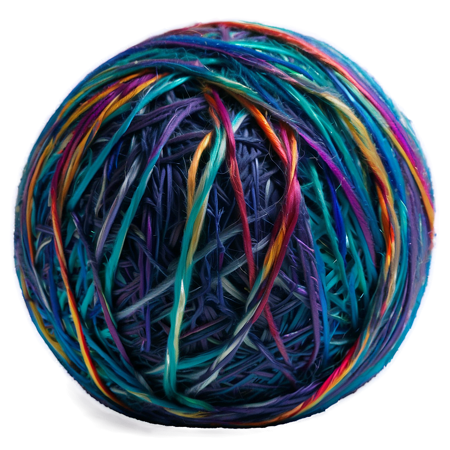 Variegated Yarn Ball Png 92