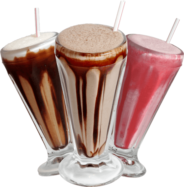 Variety Milkshakes Transparent Background