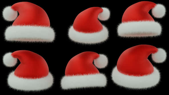 Varietyof Christmas Santa Hats