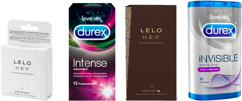 Varietyof Condom Packages