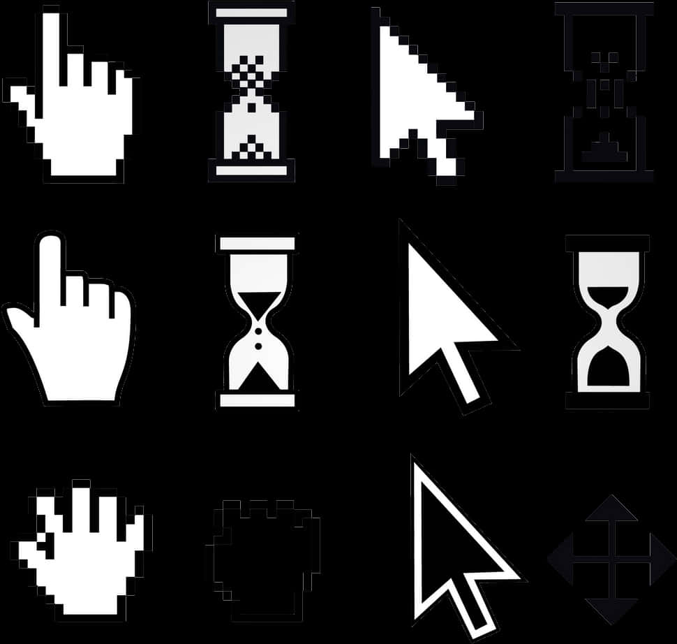 Varietyof Cursor Icons Set