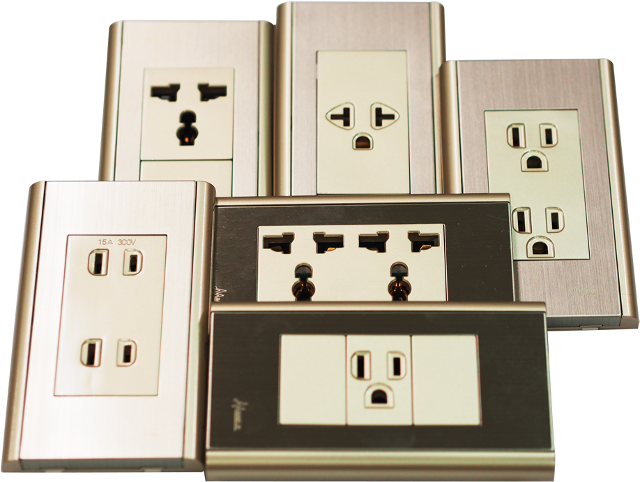 Varietyof Electrical Outletsand Switches