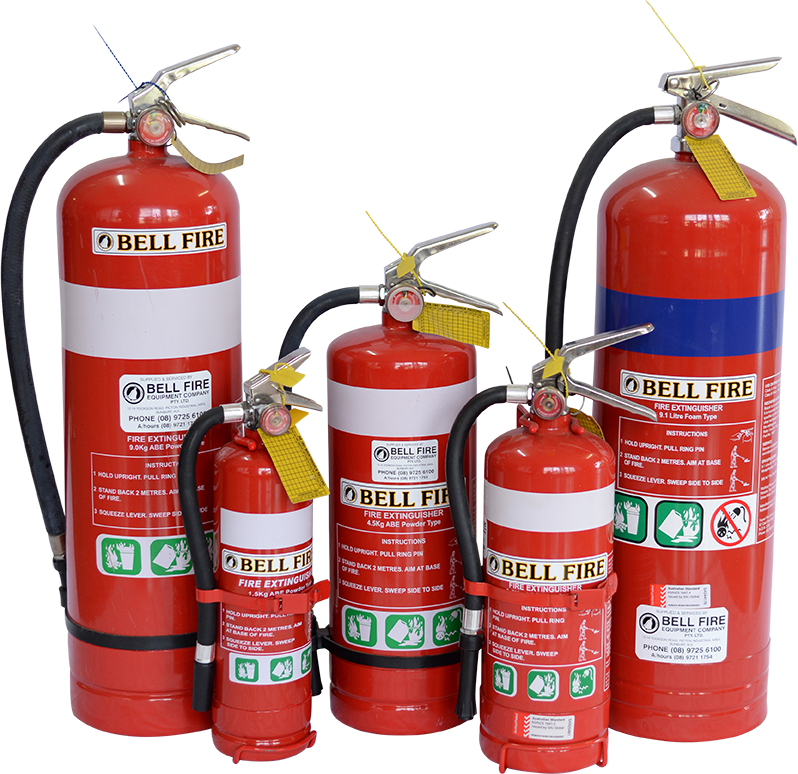 Varietyof Fire Extinguishers