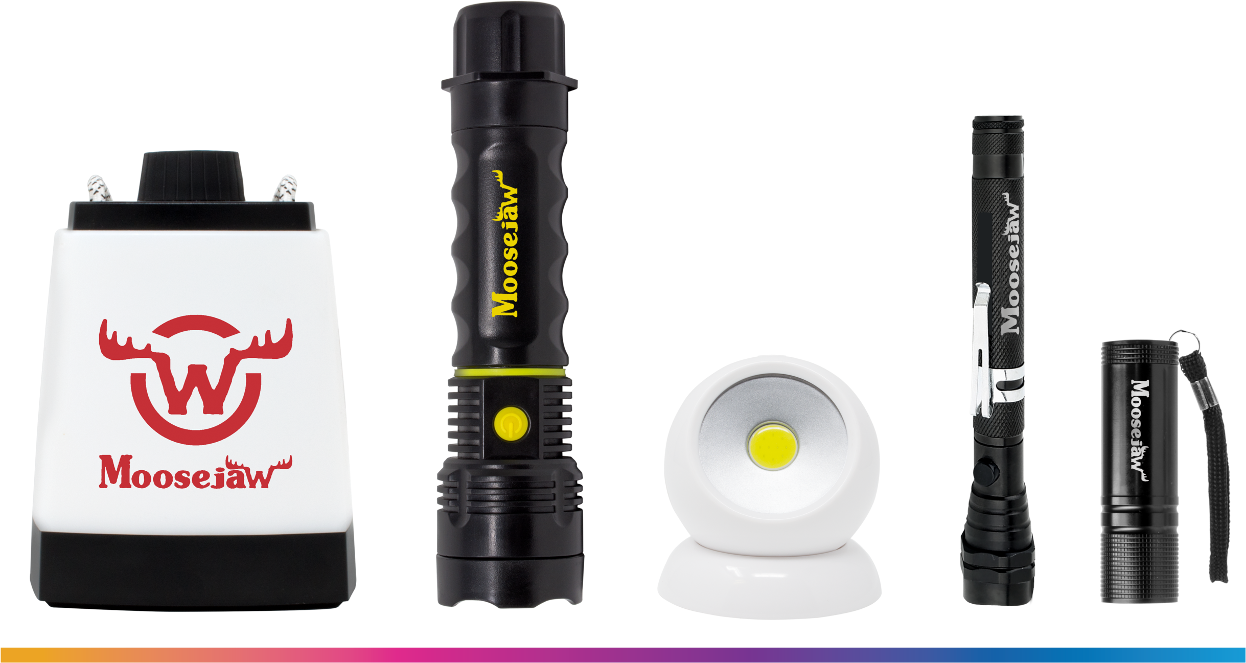 Varietyof Flashlights Moosejaw Branding