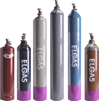 Varietyof Gas Cylinders