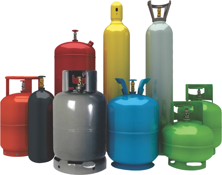 Varietyof Gas Cylinders