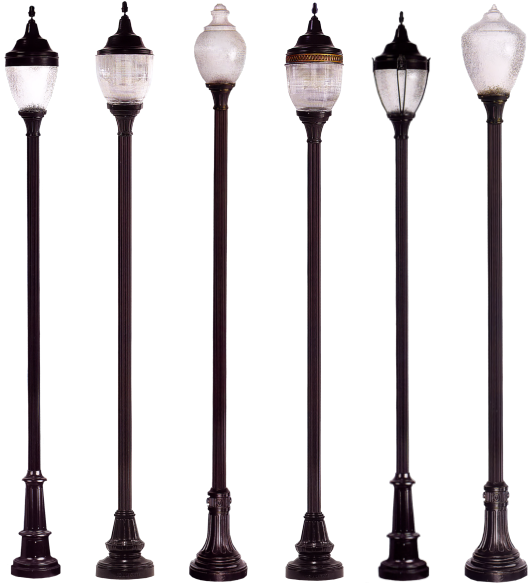 Varietyof Street Lamps
