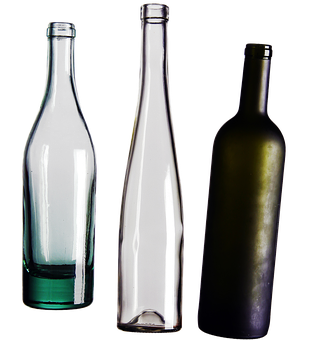 Varietyof Wine Bottles Silhouette