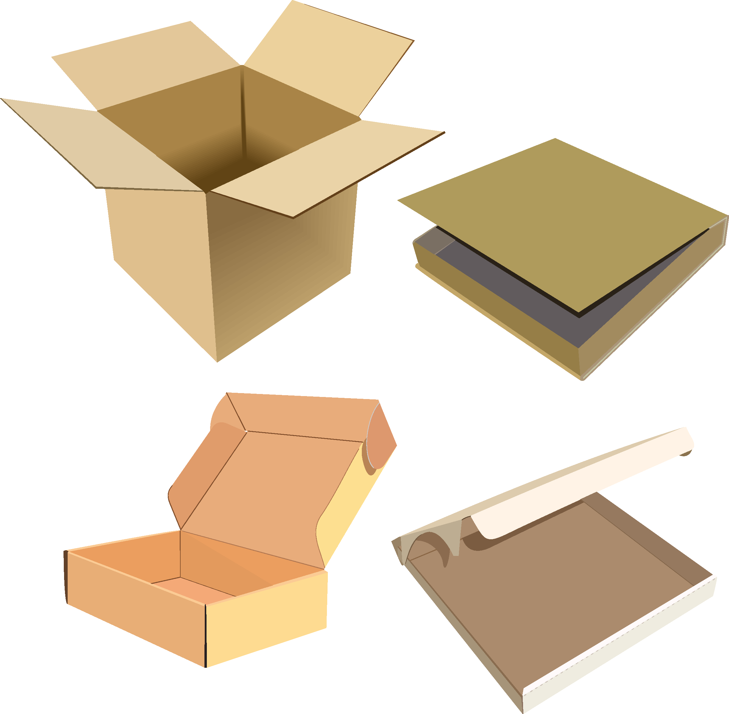 Various Shipping Boxes Types
