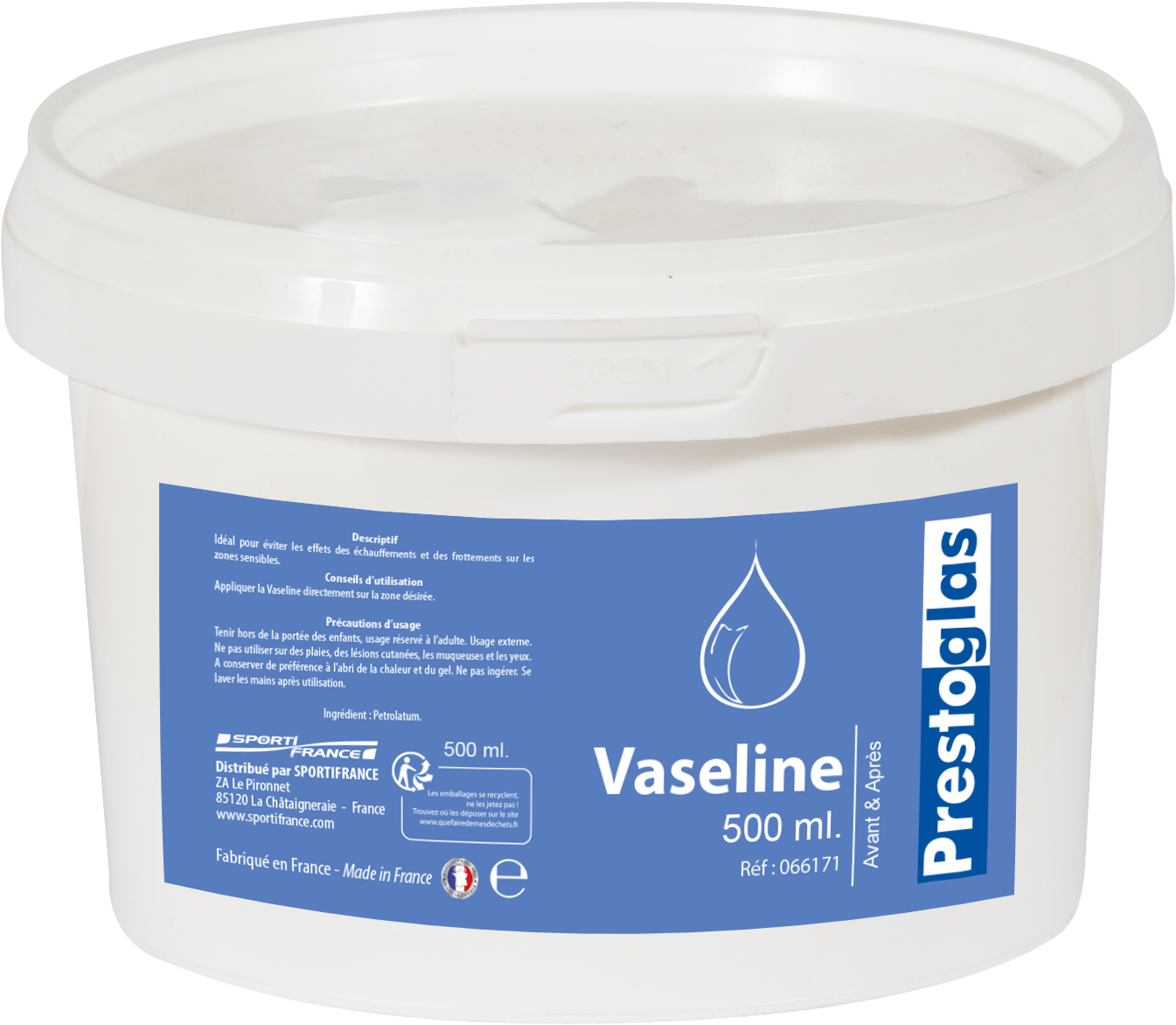 Vaseline Container500ml Product Packaging