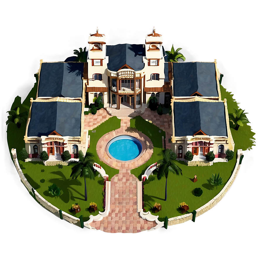 Vast Mansion Grounds Png 05242024