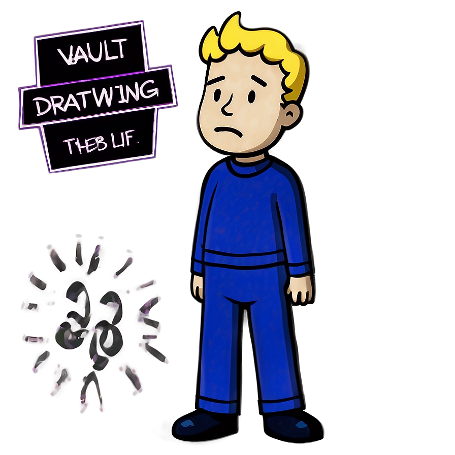 Vault Boy Simple Drawing Png 34