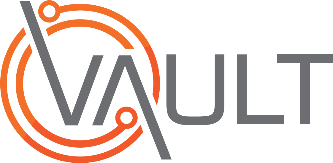 Vault Logo Orangeand Gray