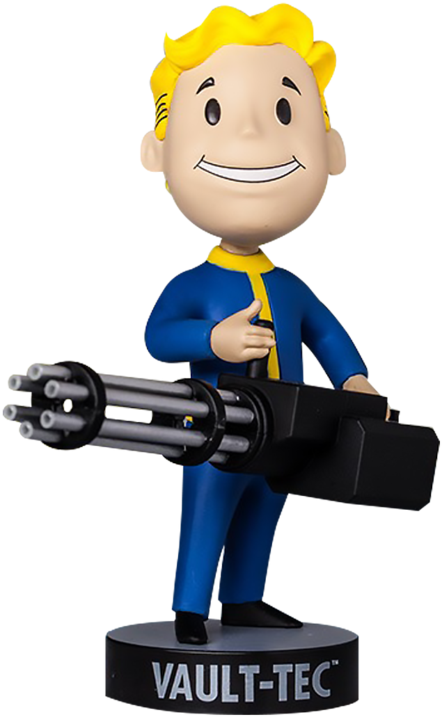 Vault Tec Boy With Mini Gun Figure