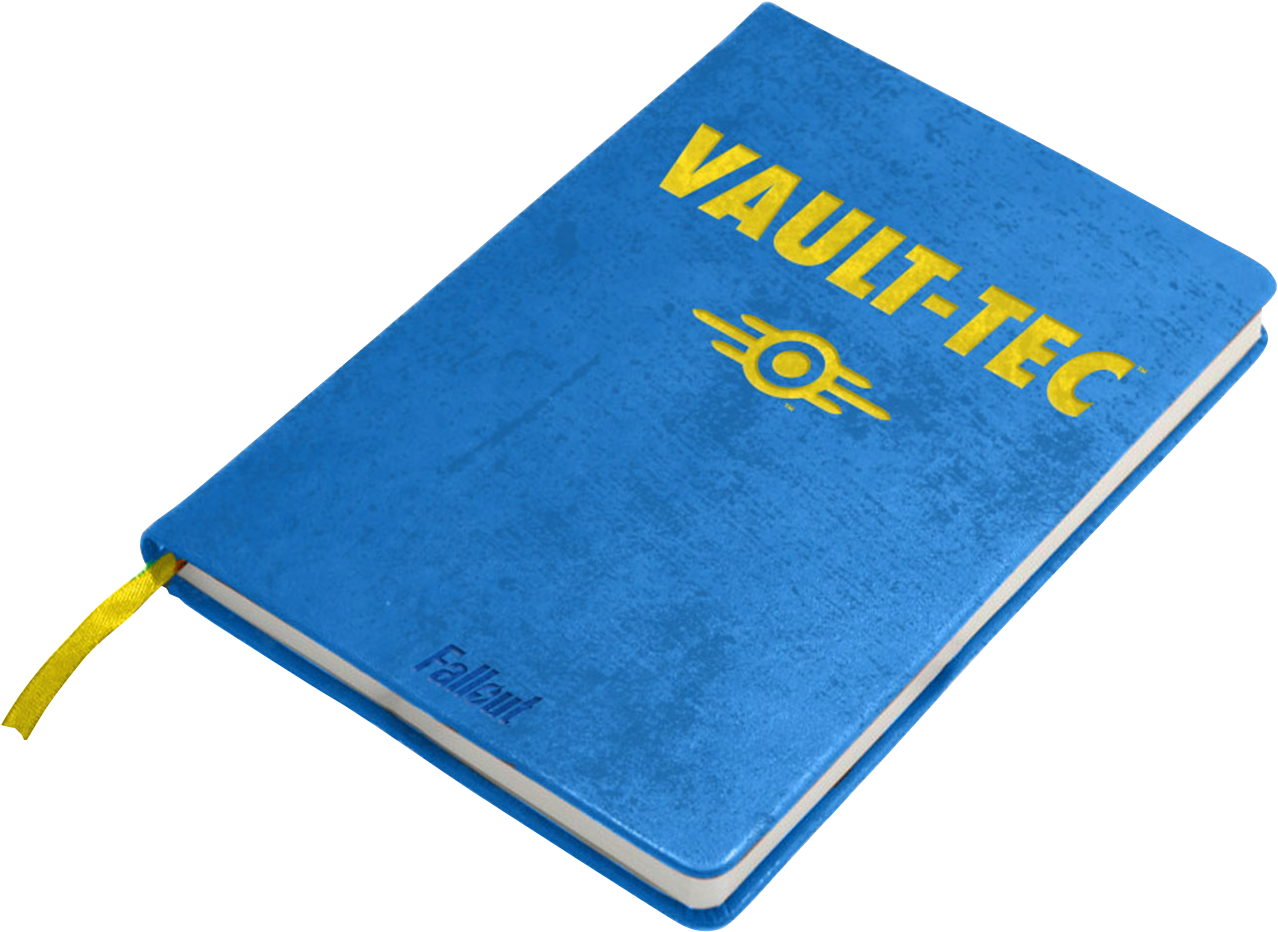 Vault Tec Notebook Blue Yellow