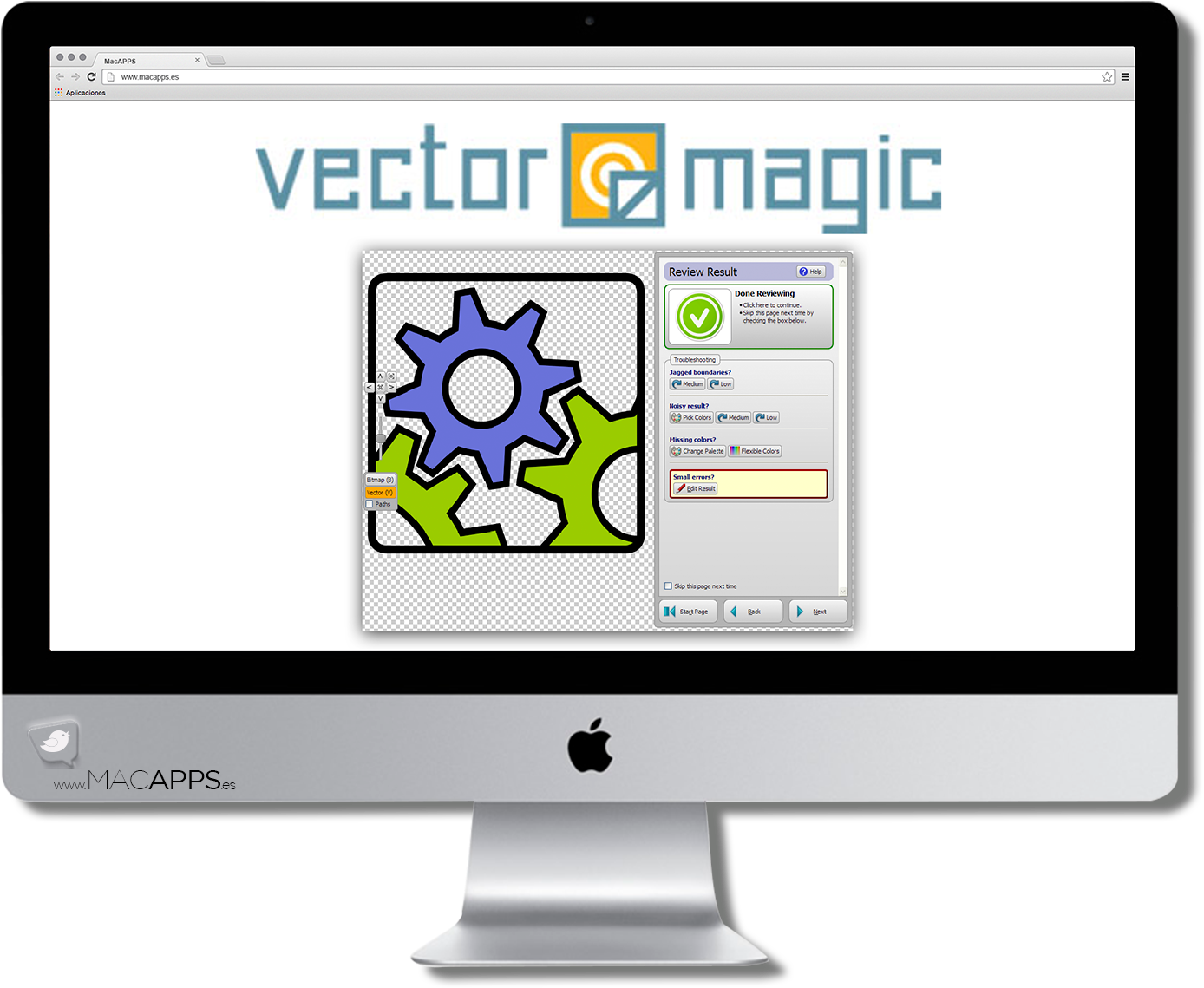 Vector Magic Desktop Application Screenshot