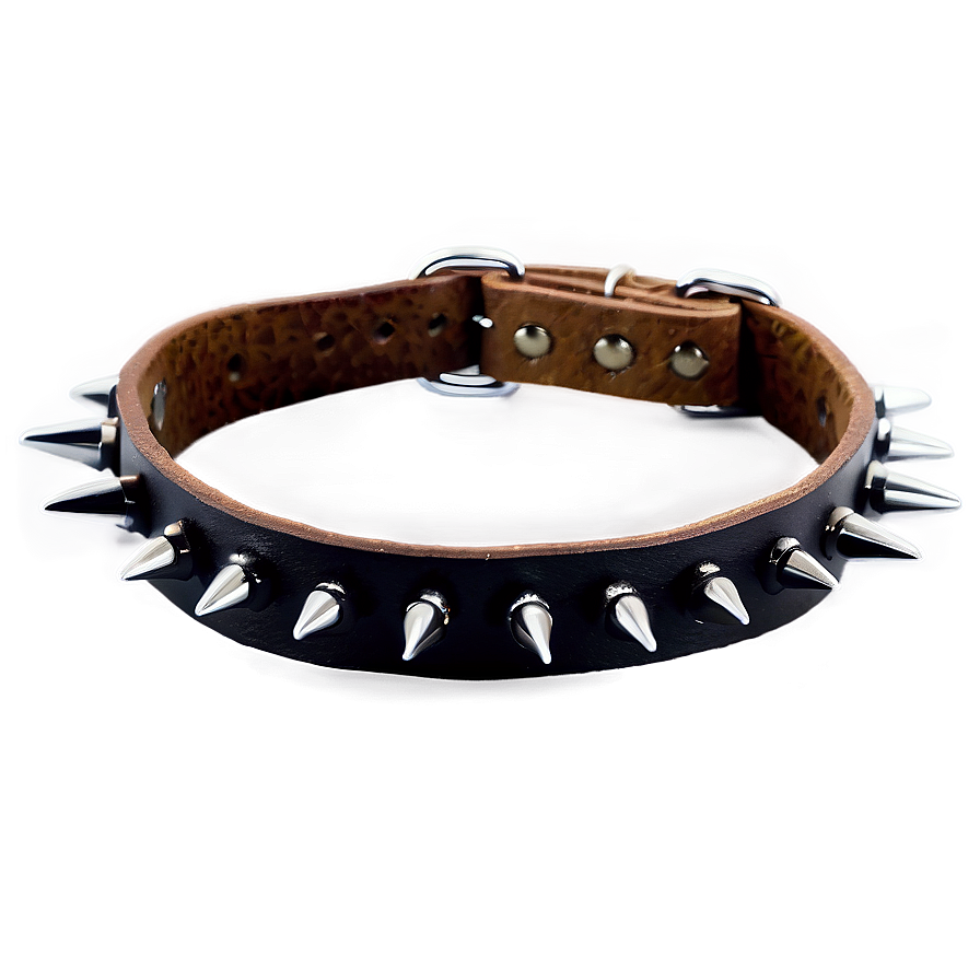 Vegan Leather Spiked Choker Png Skb