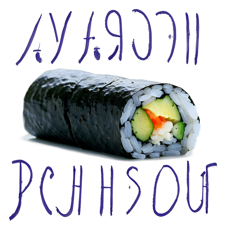 Vegan Sushi Roll Png Mki85