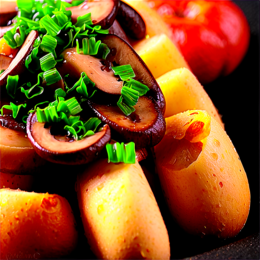 Vegetarian Poutine With Mushroom Png 34