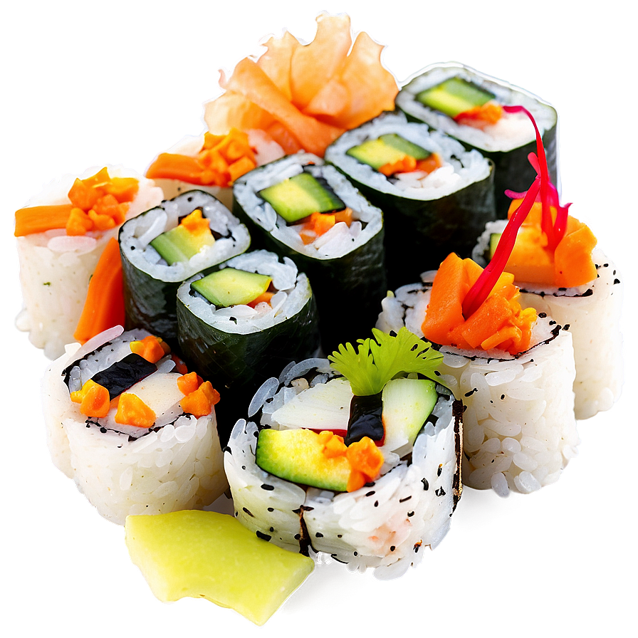 Vegetarian Sushi Delights Png 05212024