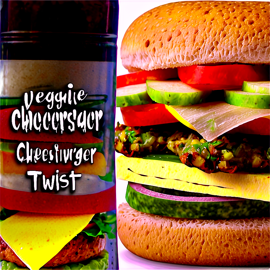 Veggie Cheeseburger Twist Png 64