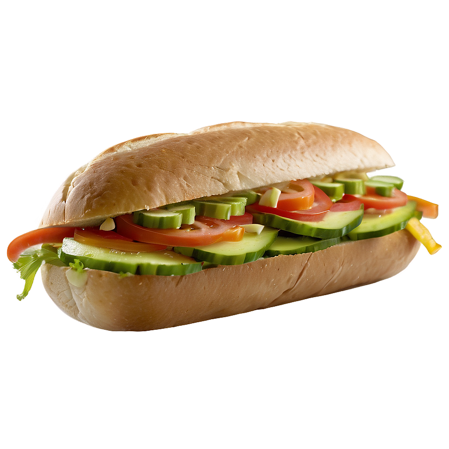 Veggie Sub Sandwich Png Xco92