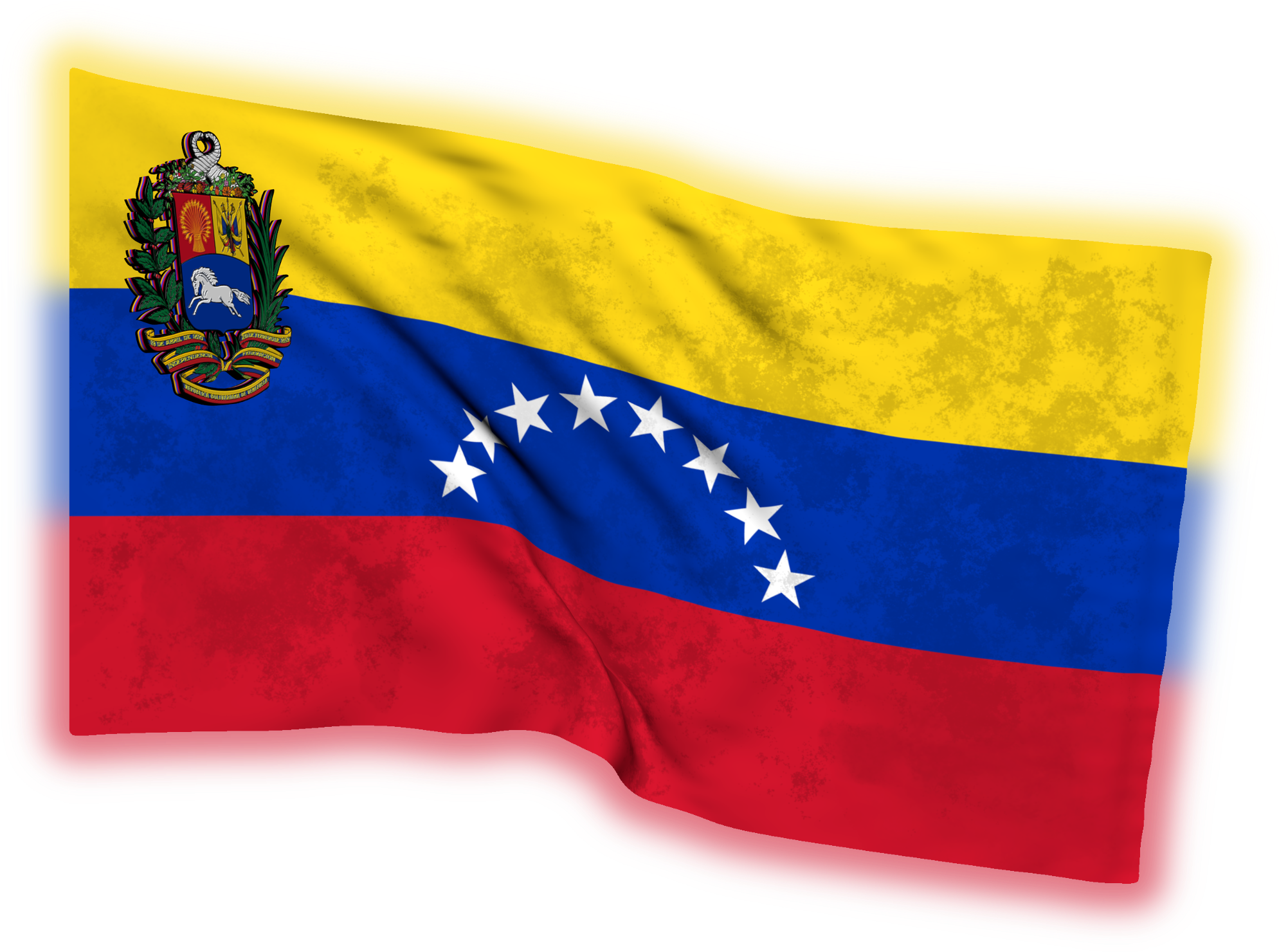 Venezuelan Flag Waving