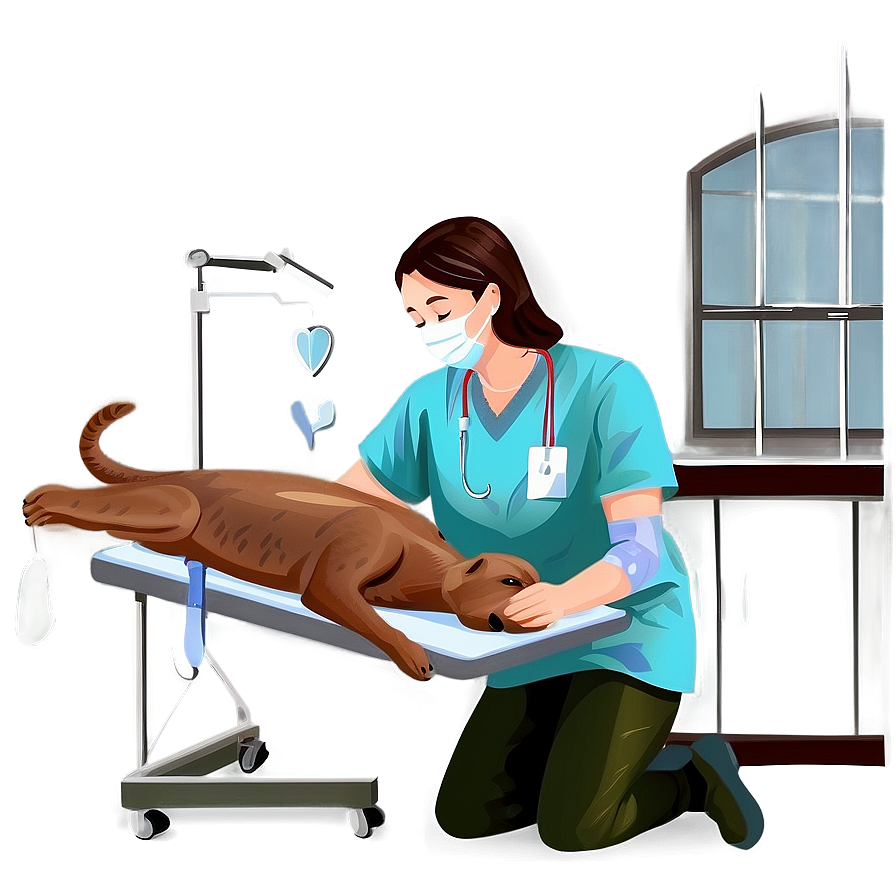 Vet Surgery Illustration Png 06282024