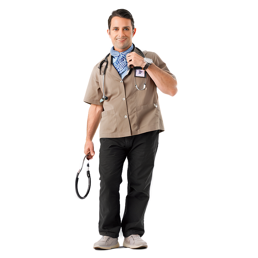 Vet With Stethoscope Png 06282024