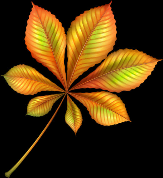 Vibrant Autumn Leaf