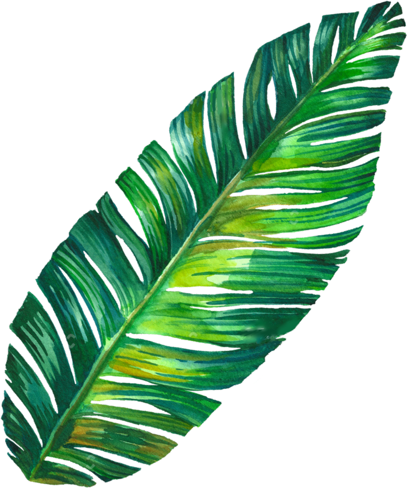 Vibrant Banana Leaf Artwork