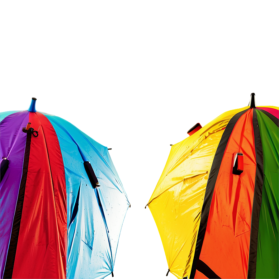 Vibrant Beach Umbrellas Png Kri16