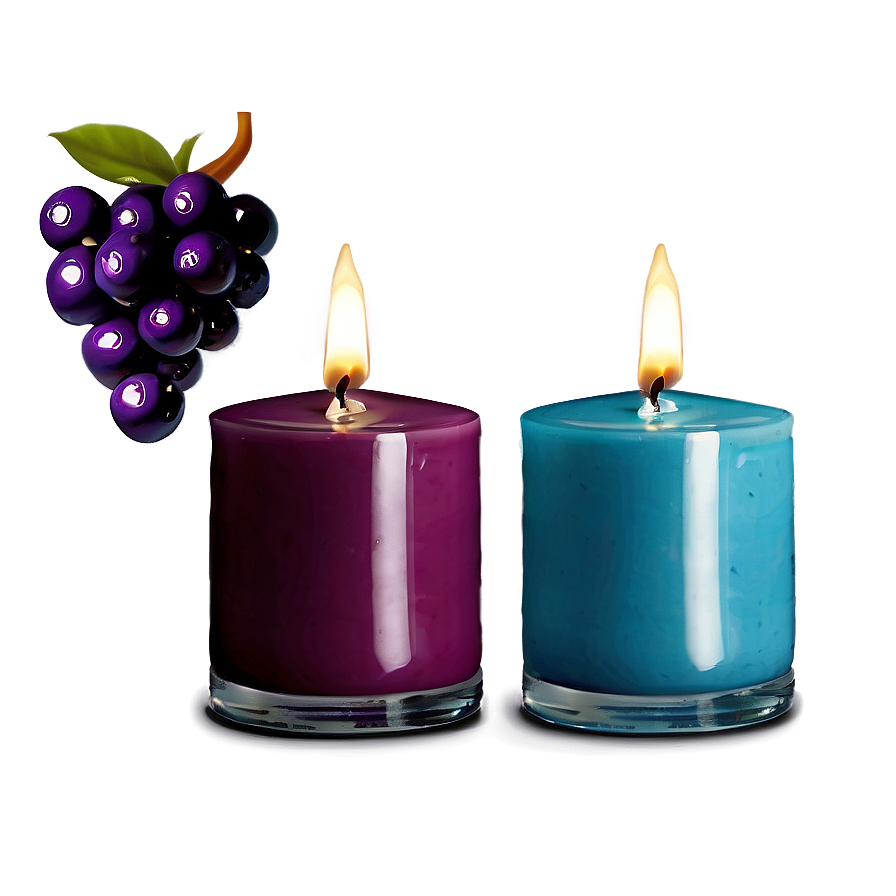 Vibrant Berry Candle Png 05242024